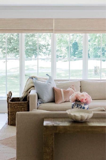 Shop our linen sofa, wood console table, oversized basket, jute rug, and grand millennial throw pillows ✨ 



#LTKSeasonal #LTKGiftGuide #LTKhome