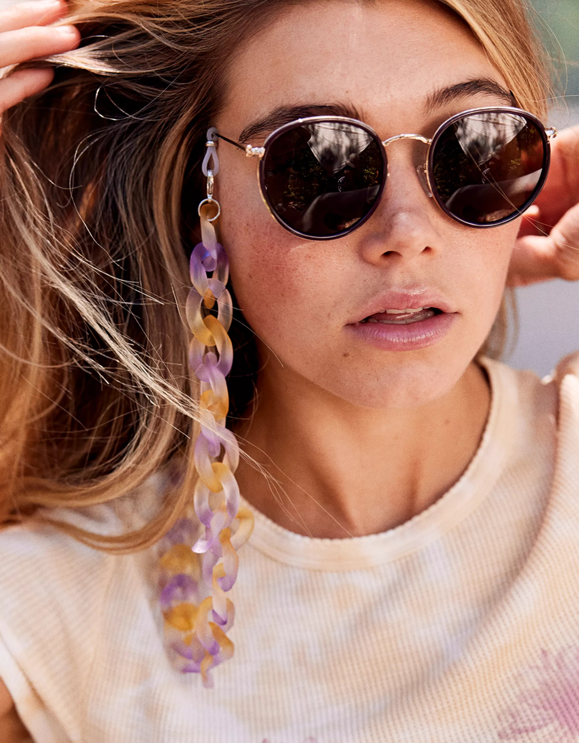 Aerie Face Mask Acrylic Chain | American Eagle Outfitters (US & CA)