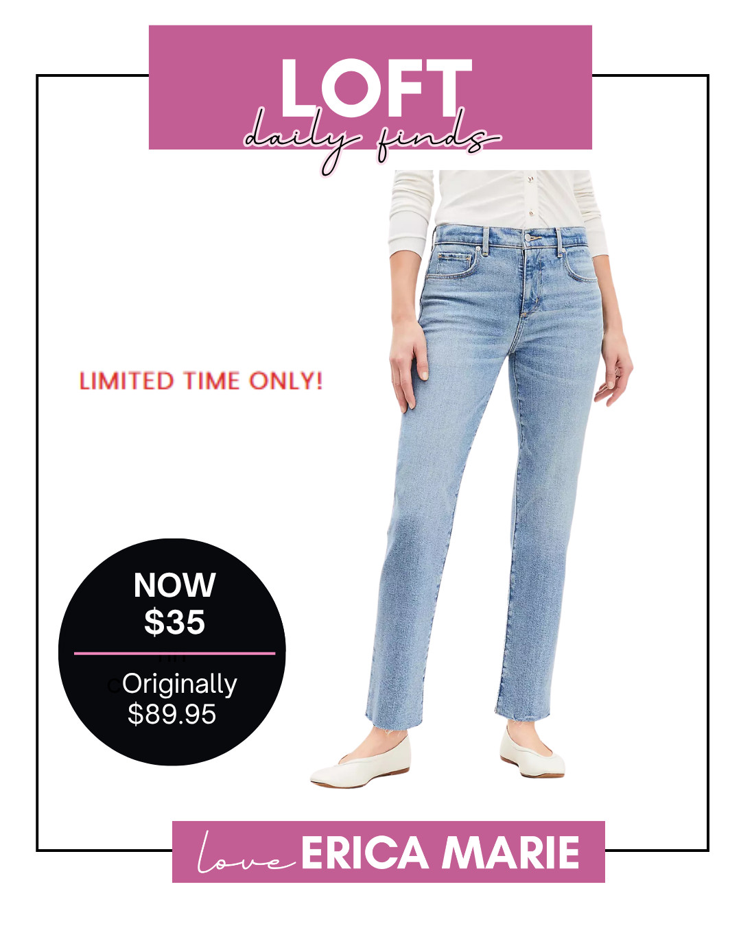 Found these jeans for 60% off and they’re such a versatile everyday staple. Easy to style with a tank top for summer outfits or pair with a blouse for a casual office look.

#womensjeanssale #casualsummeroutfits #officecasualoutfitswomen #denimoutfitideas #jeansforwomen 

 #LTKootd #LTKSaleAlert