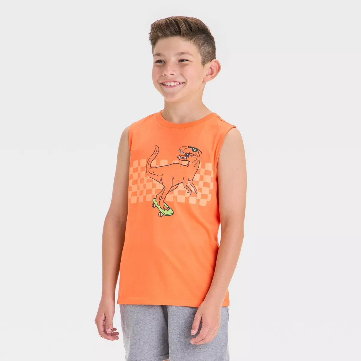 Boys' Graphic Tank Top - Cat & Jack™ Orange | Target
