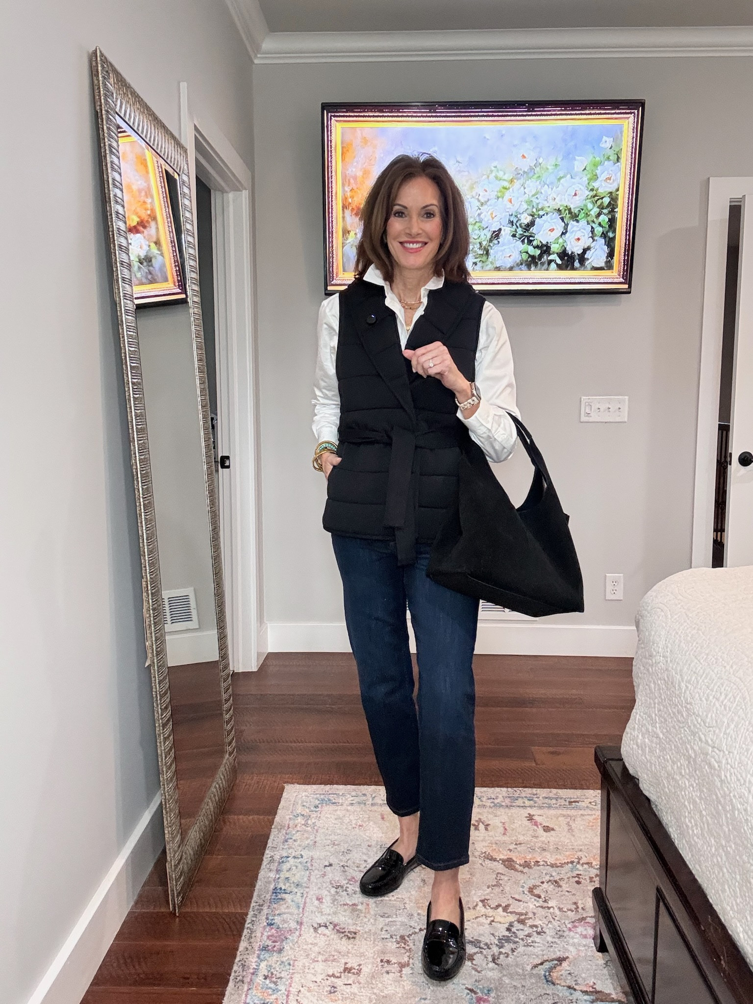 This puffer vest totally elevates my outfit! 

Style tips - Simple fashion - Mom looks - Fashion over 40 - Outfit inspo - Trendy fashion - Denim jeans 

#LTKSeasonal #LTKOver40 #LTKStyleTip