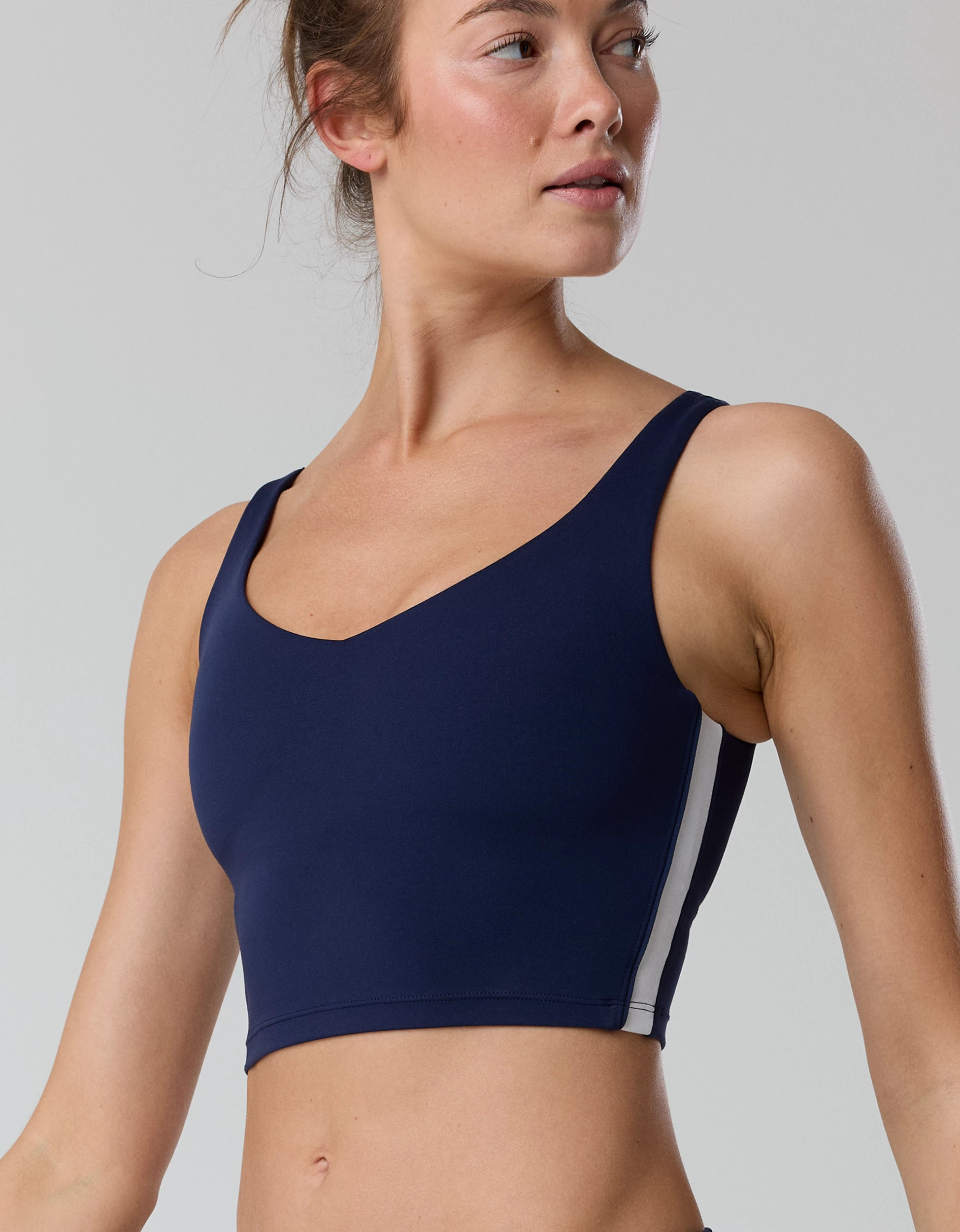 OFFLINE By Aerie Real Me Track Low Key Longline Sports Bra | Aerie