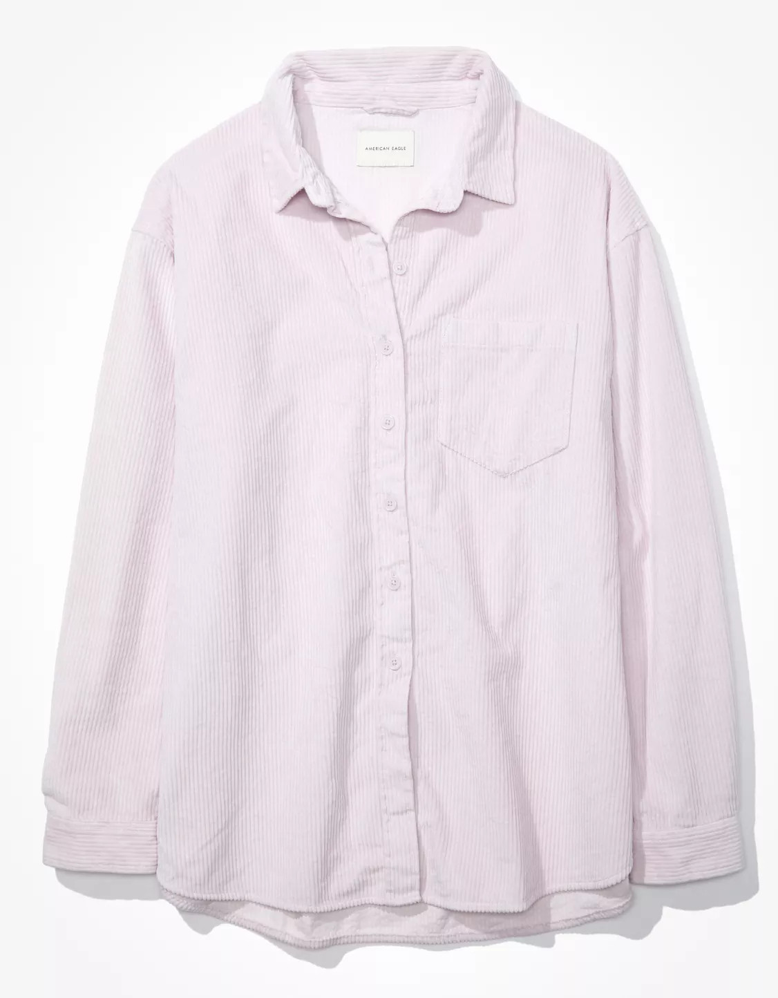 AE Oversized Corduroy Button-Up Shirt | American Eagle Outfitters (US & CA)