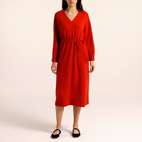 Cashmere collared sweater-dressItem BB376 
 Reviews
 
 
 
 
 
4 Reviews 
 
 |
 
 
Write a Review ... | J. Crew US