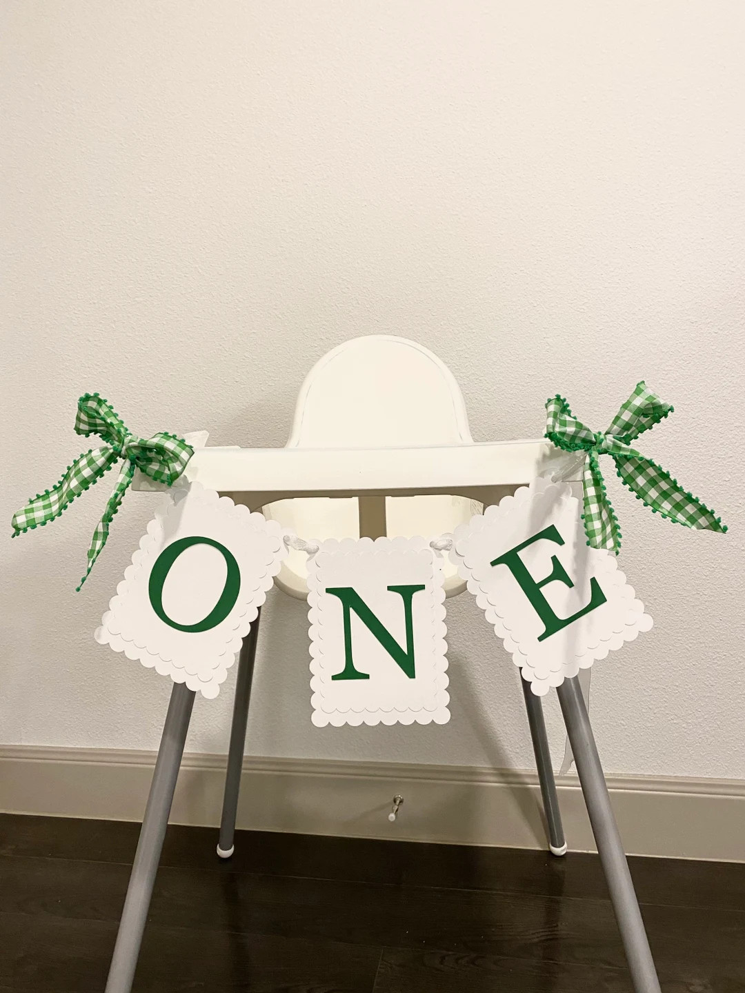 First Birthday Banner | Birthday Banner | One Birthday Banner | Green Banner | One Highchair Bann... | Etsy (US)
