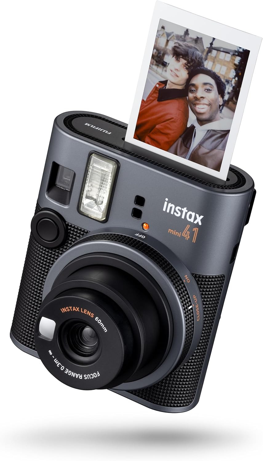 INSTAX mini 41 instant camera, simple operation with Auto Exposure, Built-in flash, Selfie lens, ... | Amazon (UK)