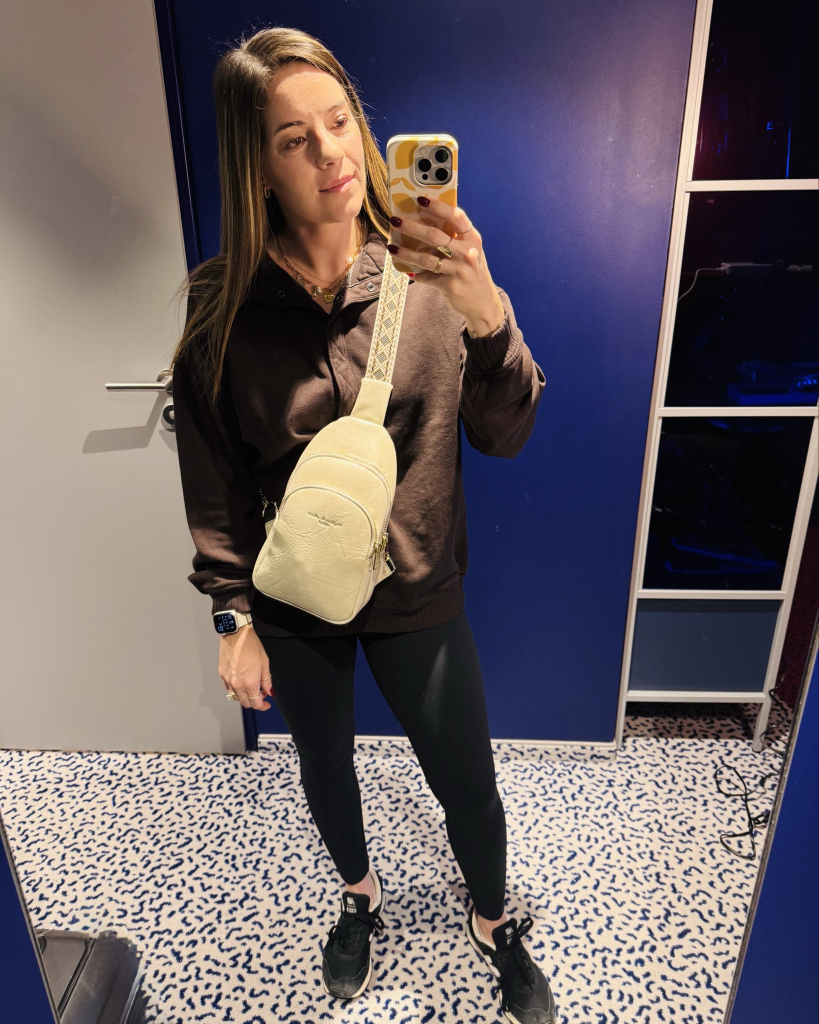 Neutral Crossbody bag with lots of sections and very comfy strap! 
-Sweater XS (40% off)

#LTKTravel #LTKItBag #LTKStyleTip