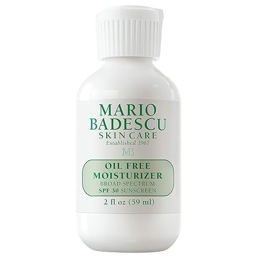 Mario Badescu Oil Free Moisturizer with Broad Spectrum SPF 17|30 Face Sunscreen for Combination, ... | Amazon (US)