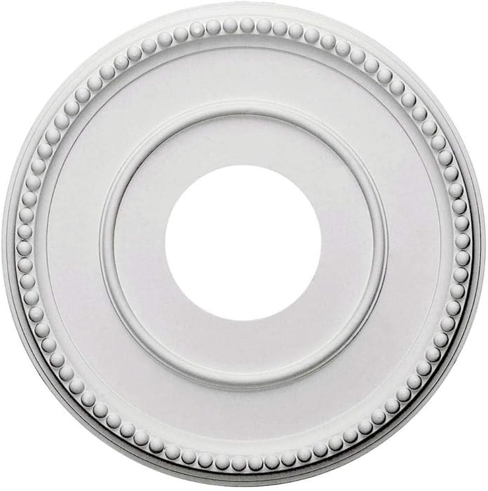 Ekena Millwork CM12BR Bradford Ceiling Medallion, 12 1/2"OD x 3 7/8"ID x 3/4"P (Fits Canopies up ... | Amazon (US)
