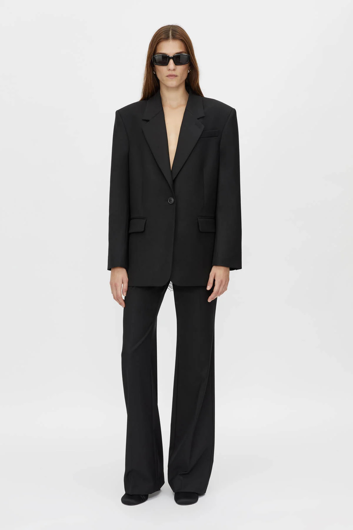 Edie Beaded Wool Blazer in Black - CAMILLA AND MARC® C&M | CAMILLA AND MARC (ANZ)