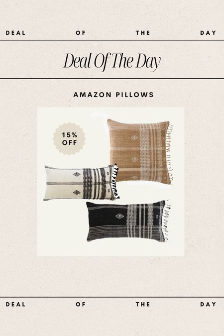 Deal of the day: Amazon pillows 15% off 

#LTKsalealert #LTKhome #LTKunder100