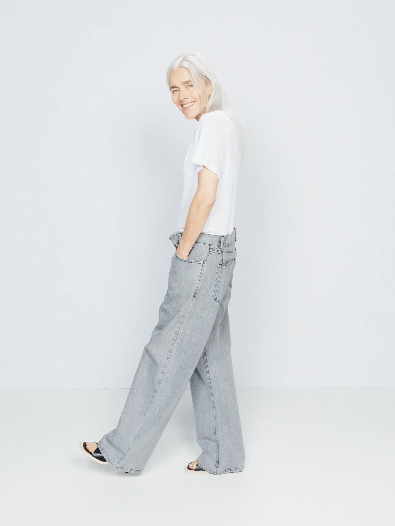 Fold organic-cotton dad baggy boyfriend jeans | Matches (UK)