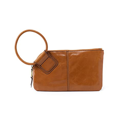 HOBO Sable Leather Wristlet Clutch for Women, Truffle Brown | Amazon (US)
