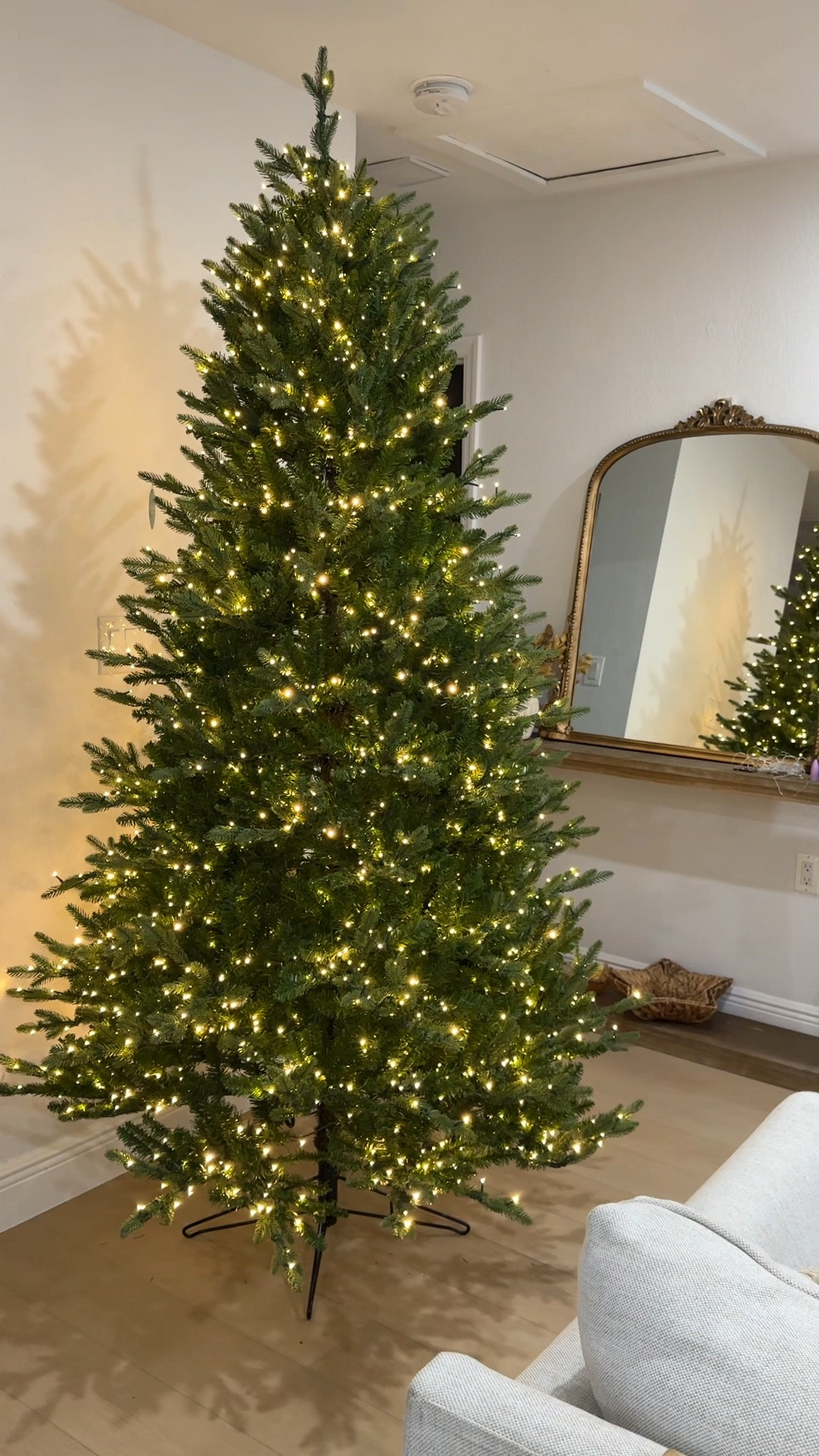 🎄Christmas Tree is up! Went with the Lowe’s 7.5-FT NEW KENSINGTON. It was color lights as well!✨ 

#LTKHoliday #LTKFamily #LTKHome