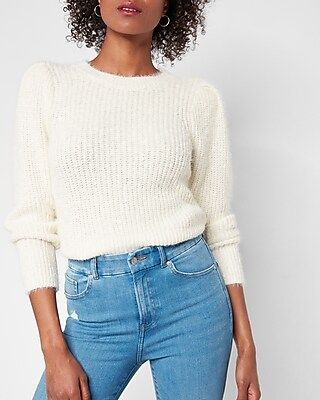 Cozy Puff Shoulder Sweater | Express