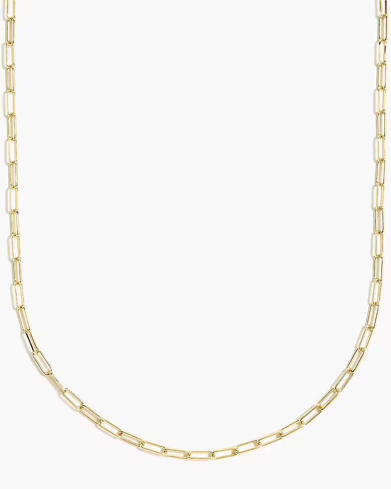 T-bar paper-clip link chain necklace | J.Crew Factory