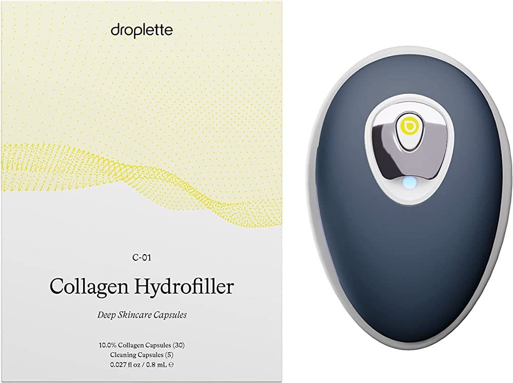Droplette Collagen Hydrofiller Starter Set - Facial Serum Micro-Infuser System (Infinity Gray) | Amazon (US)