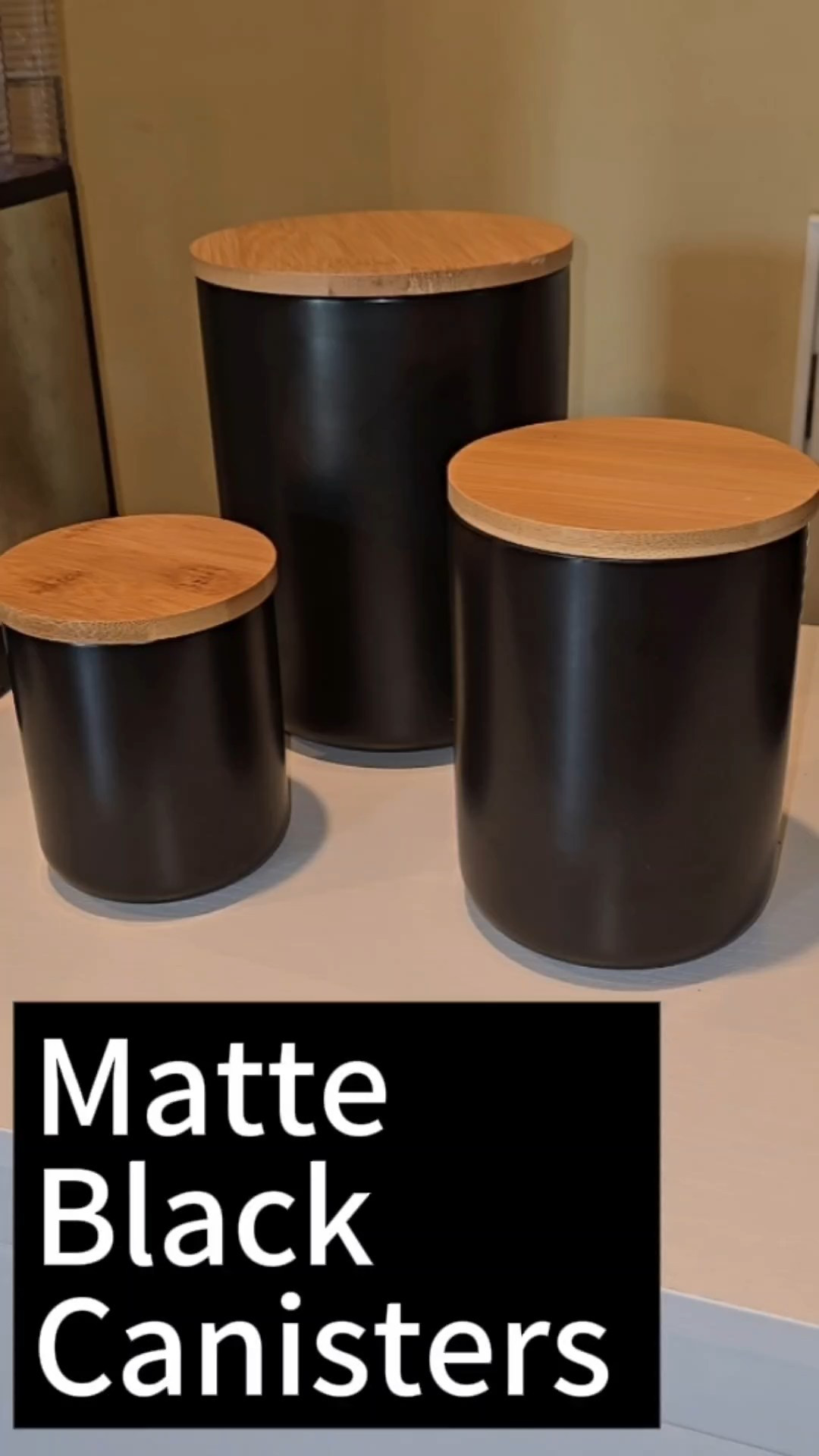 Obsessed with how sleek these matte black canisters look in my kitchen 🤍 Perfect for coffee, sugar, or anything you want to keep cute + organized.

#LTKHome #LTKFindsUnder50 #LTKStyleTip