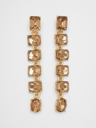 Glass Rectangle Drop Earrings | Banana Republic Factory