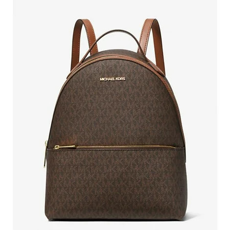 Michael Kors Women's Sheila Medium Logo Backpack Brown 35F3G6HB6B-200 | Walmart (US)