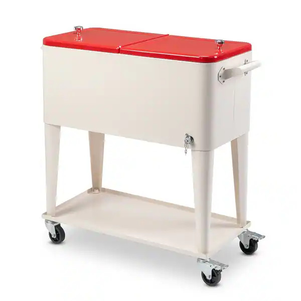 80QT Iron Spray Cooler with Shelf - Bed Bath & Beyond - 31110182 | Bed Bath & Beyond