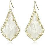 Kendra Scott Alex Drop Earrings for Women, Fashion Jewelry, 14k Gold-Plated, Ivory Mother of Pearl | Amazon (US)