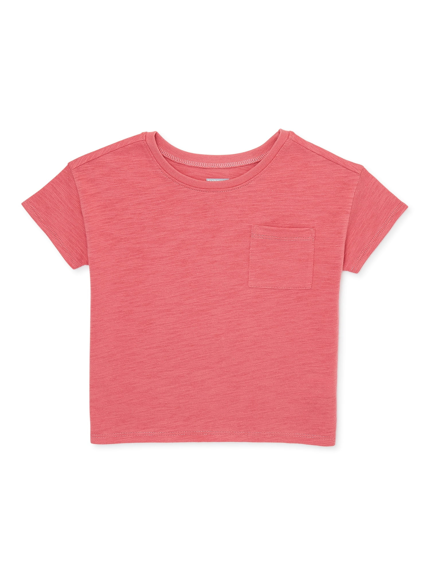 Garanimals Toddler Girls Short Sleeve Pocket Tee, Sizes 12 Months-5T | Walmart (US)