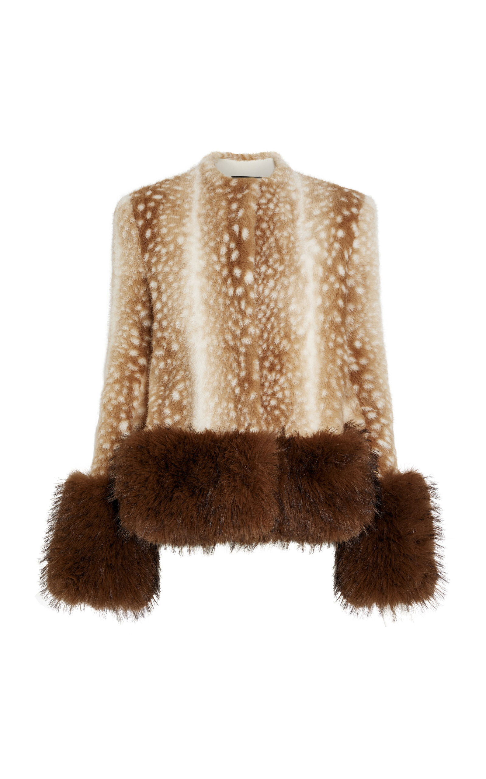 A.W.A.K.E. MODE Faux-Fur Cropped Jacket - Moda Operandi | Moda Operandi (Global)