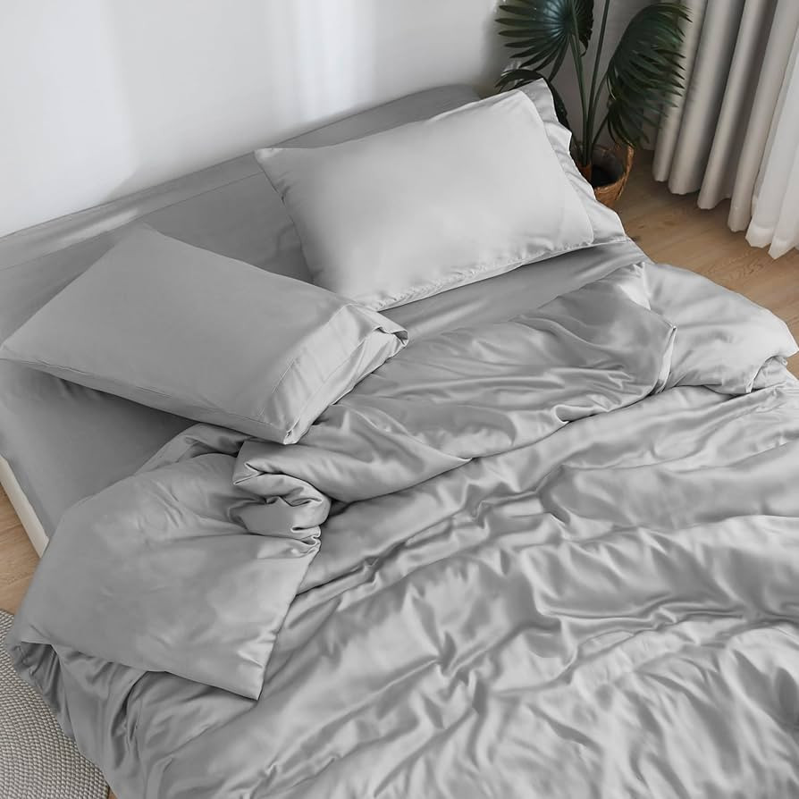 DOZ Sheet Set, 100% Viscose derived from Bamboo, Organically Grown, Buttery Soft, Cooling Sheets,... | Amazon (US)