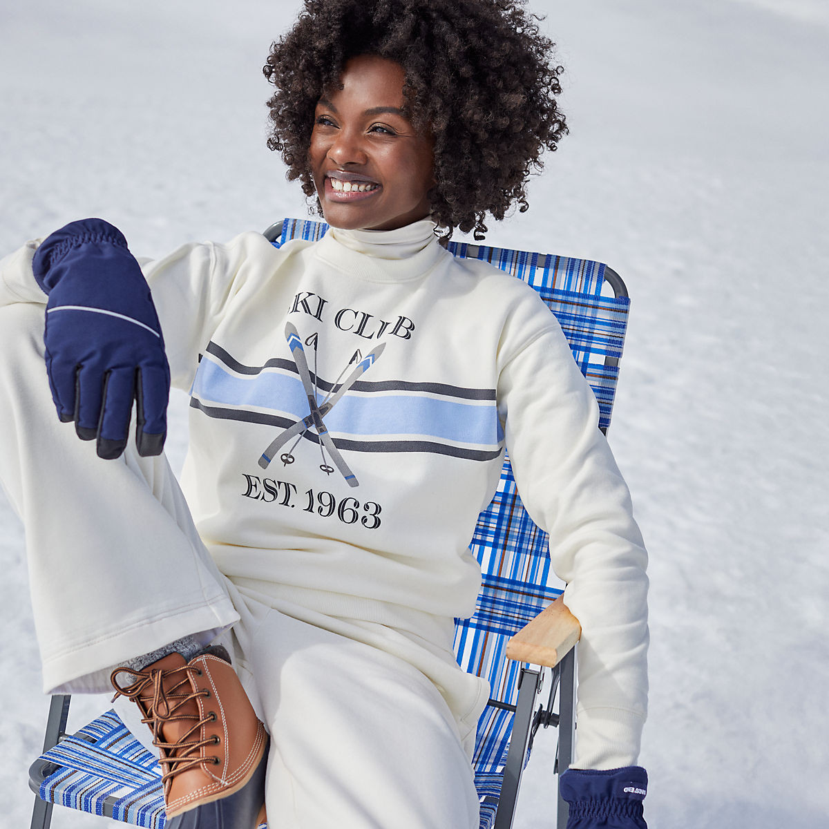 Women's Relaxed Serious Sweats Long Sleeve Crewneck Sweatshirt | Lands' End (US)