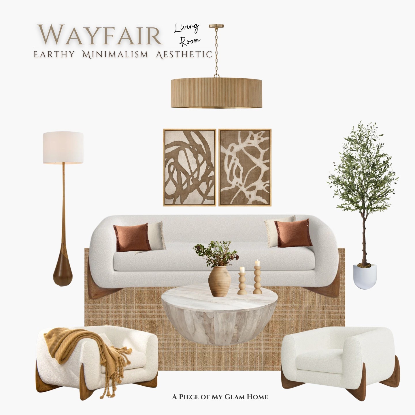 Wayfair Living Room  - Earthy Minimalism Aesthetic 

#LTKHome