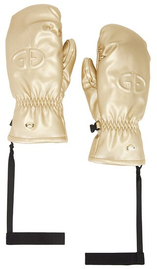 Goldbergh Charmer Mittens in Metallic Gold. - size 6.5 | Revolve Clothing (Global)