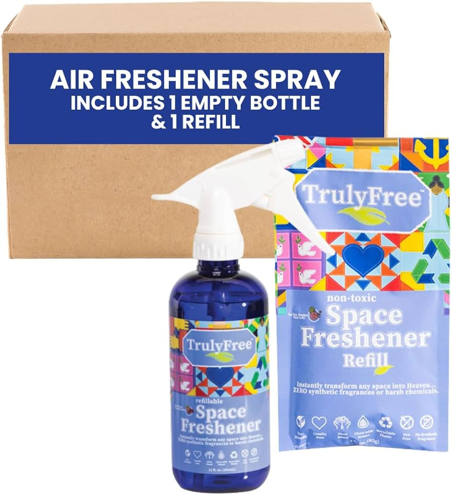 Truly Free Space Freshener Starter Kit, Lemongrass Essential Oil - Car and Air Fresheners for Hom... | Amazon (US)