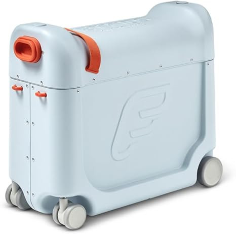 JetKids by Stokke BedBox, Blue Sky - Kid's Ride-On Suitcase & In-Flight Bed - Help Your Child Rel... | Amazon (US)