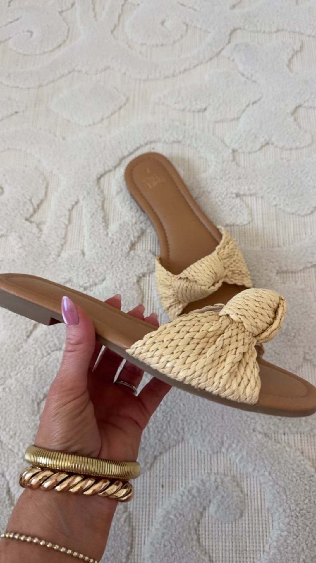 Walmart - denim haul: Knot Slide Sandals - TTS. $24.98. 2 colors. 

 

#LTKSeasonal #LTKOver40