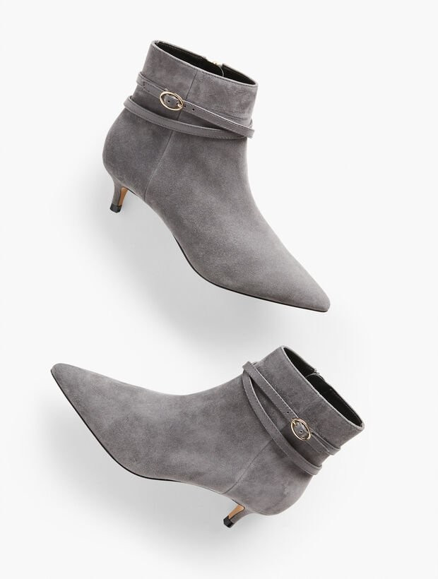 Iona Suede Ankle Boots | Talbots