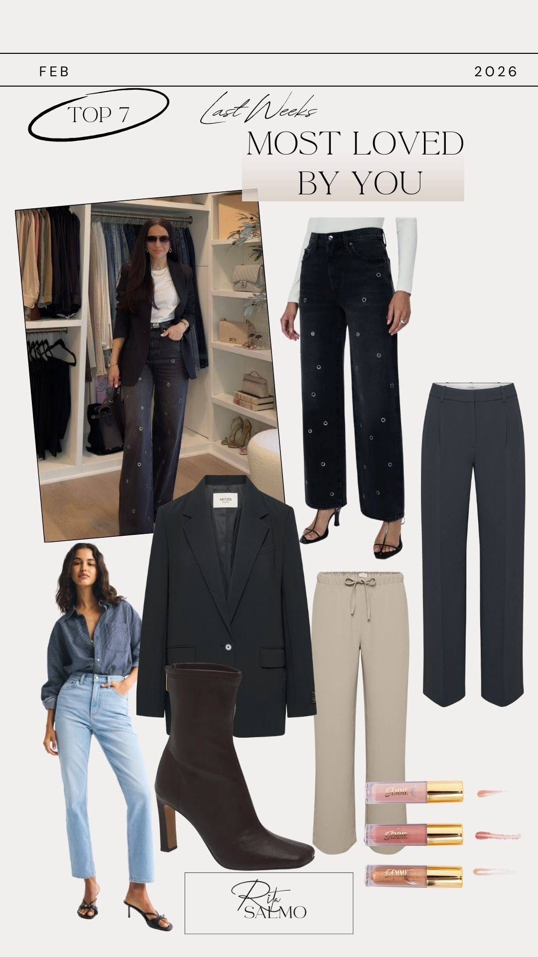 Last weeks best sellers! 

Pistola jeans | Aritzia blazer | Steve Madden boots | Abercrombie jeans | Aritzia effortless pants | Aritzia lodge pants | Rita Salmo | petite fashion | Gemme beauty 

#LTKPetite #LTKOver40