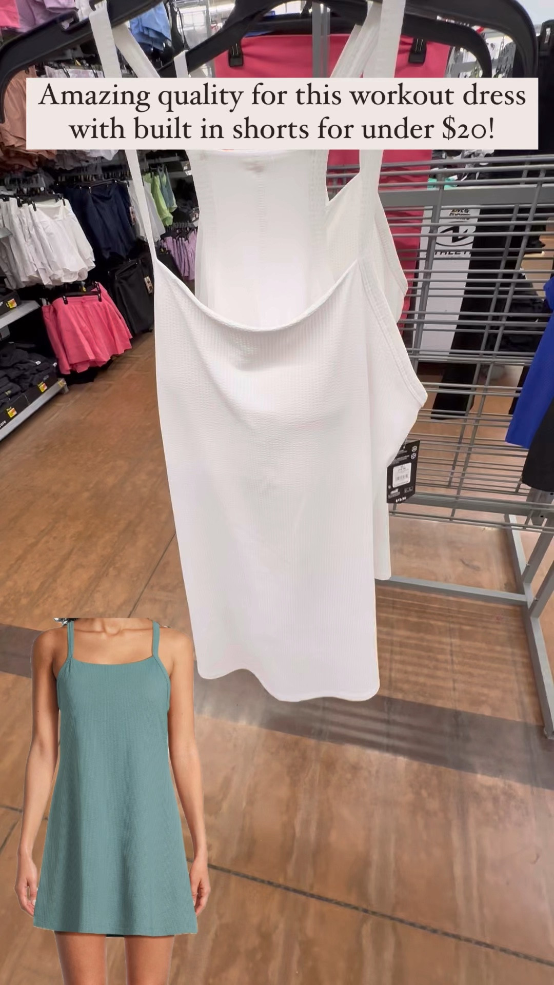 Cute workout dress at Walmart under $20! This dress comes in two colors, XS-XXXL, and has built in shorts. Love the square neckline! ………… workout dress athletic dress workout look square neck dress square neck active dress dress with built in shorts dress under $20 workout dress under $20 athletic dress under $20 white dress white workout dress white athletic dress lululemon dupe alo yoga dupe alo dupe vuori dupe cute workout dress cute athletic dress workout outfit gym look gym dress gym outfit walmart finds avia dress walmart new arrivals walmart finds under $20 mom outfit mom uniform mom dress travel dress travel outfit 

#LTKActive #LTKTravel #LTKFitness