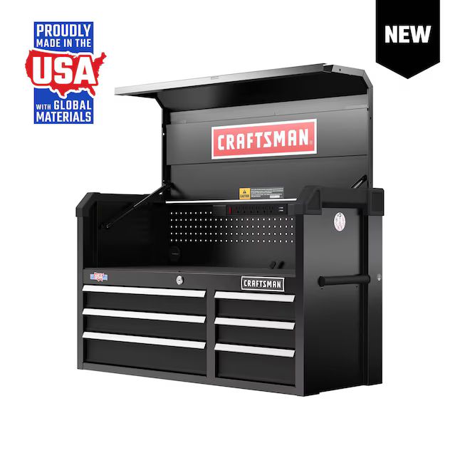 CRAFTSMAN 2000 Series 40.5-in W x 24.7-in H 6-Drawer Steel Tool Chest (Black) | Lowe's