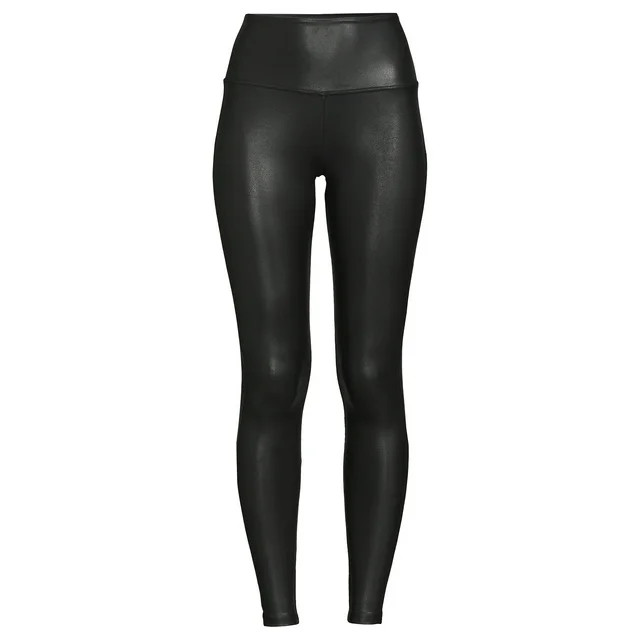 Time and Tru Women's Faux Leather Leggings, Sizes S-3XL | Walmart (US)