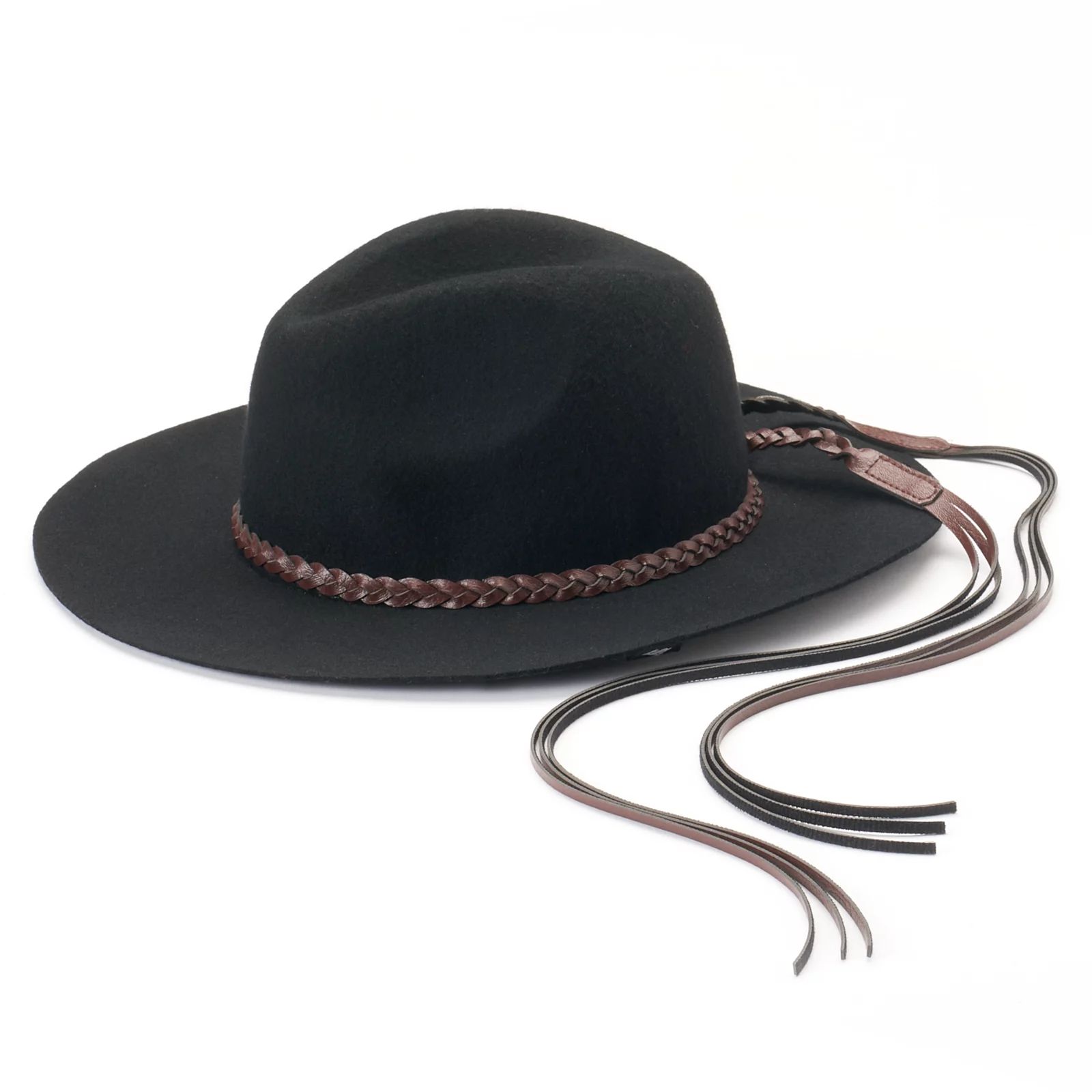 Women's Peter Grimm Golda Wool Panama Hat, Black | Kohl's
