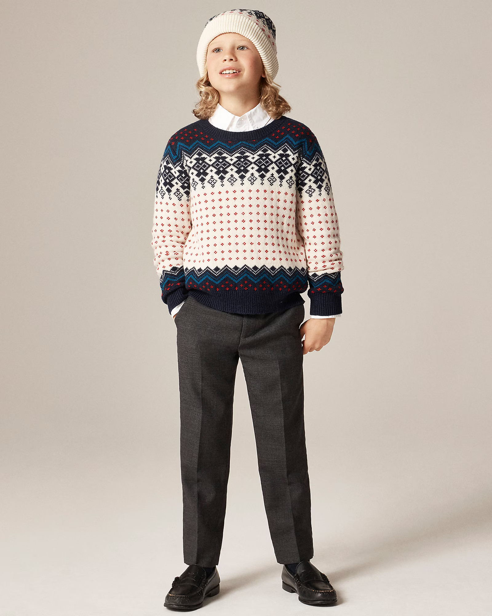 Kids' vintage Fair Isle sweater in wool blend | J. Crew US