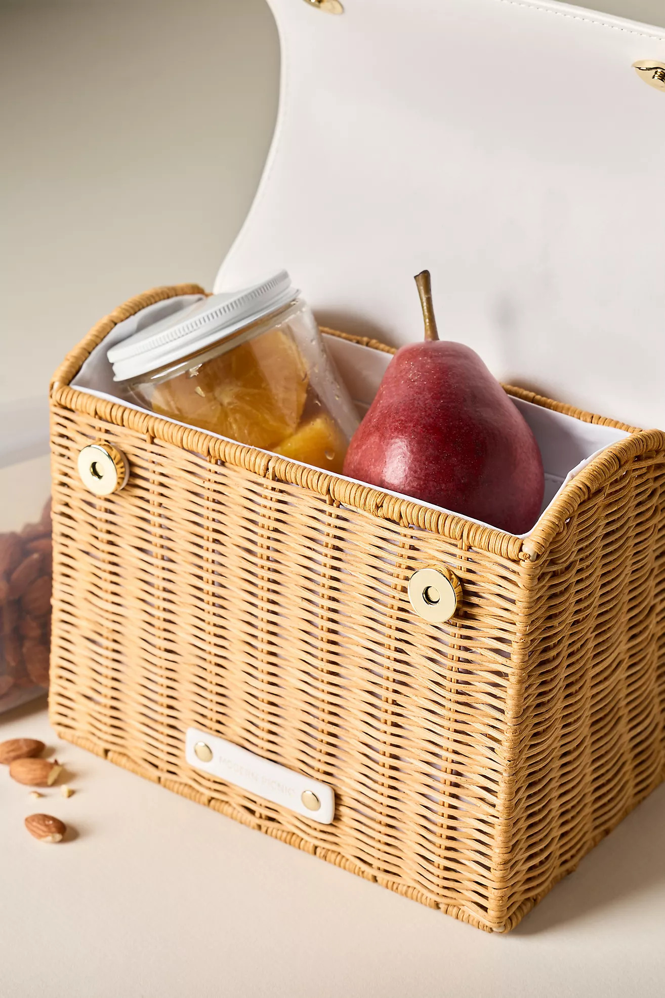 Modern Picnic Mini Wicker Luncher | Anthropologie (US)