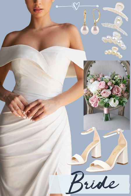 Wedding outfit inspo for the bride to be with a white maxi dress and accessories.

#sandals #summeroutfit #bohobridal #fauxflowers #pearls

#LTKwedding #LTKstyletip 

#LTKSeasonal #LTKParties #LTKShoeCrush