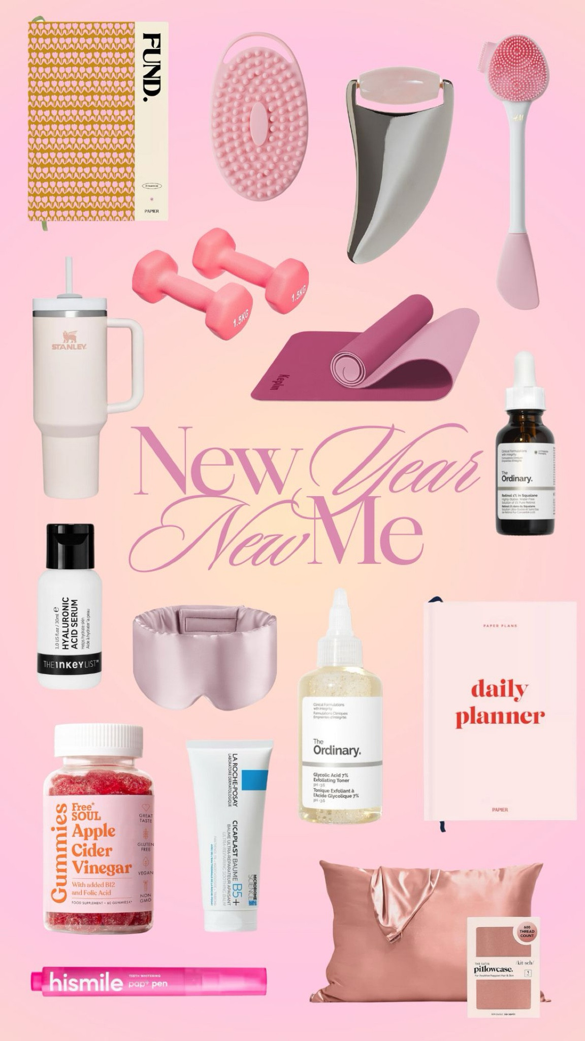 Products to have the best new year reset 💗

Health, wellness, reset, yoga, fitness, skin care, journal, vitamins, Gua sha, retinol 

#LTKgiftguide #LTKbeauty #LTKuk