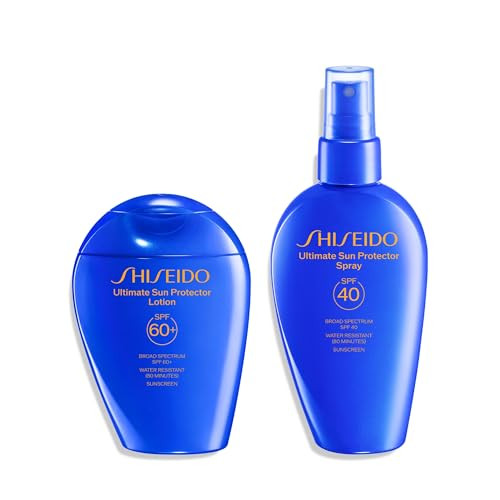 Shiseido Ultimate Sun Protector Lotion Spf 60+ (150mL) & Ultimate Sun Protector Spray Spf 40 (150mL) Bundle | Amazon (US)