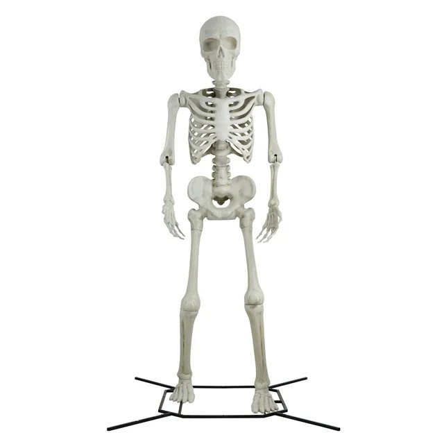 Way to Celebrate! 10 ft Giant Poseable Skeleton, Halloween Decoration | Walmart (US)