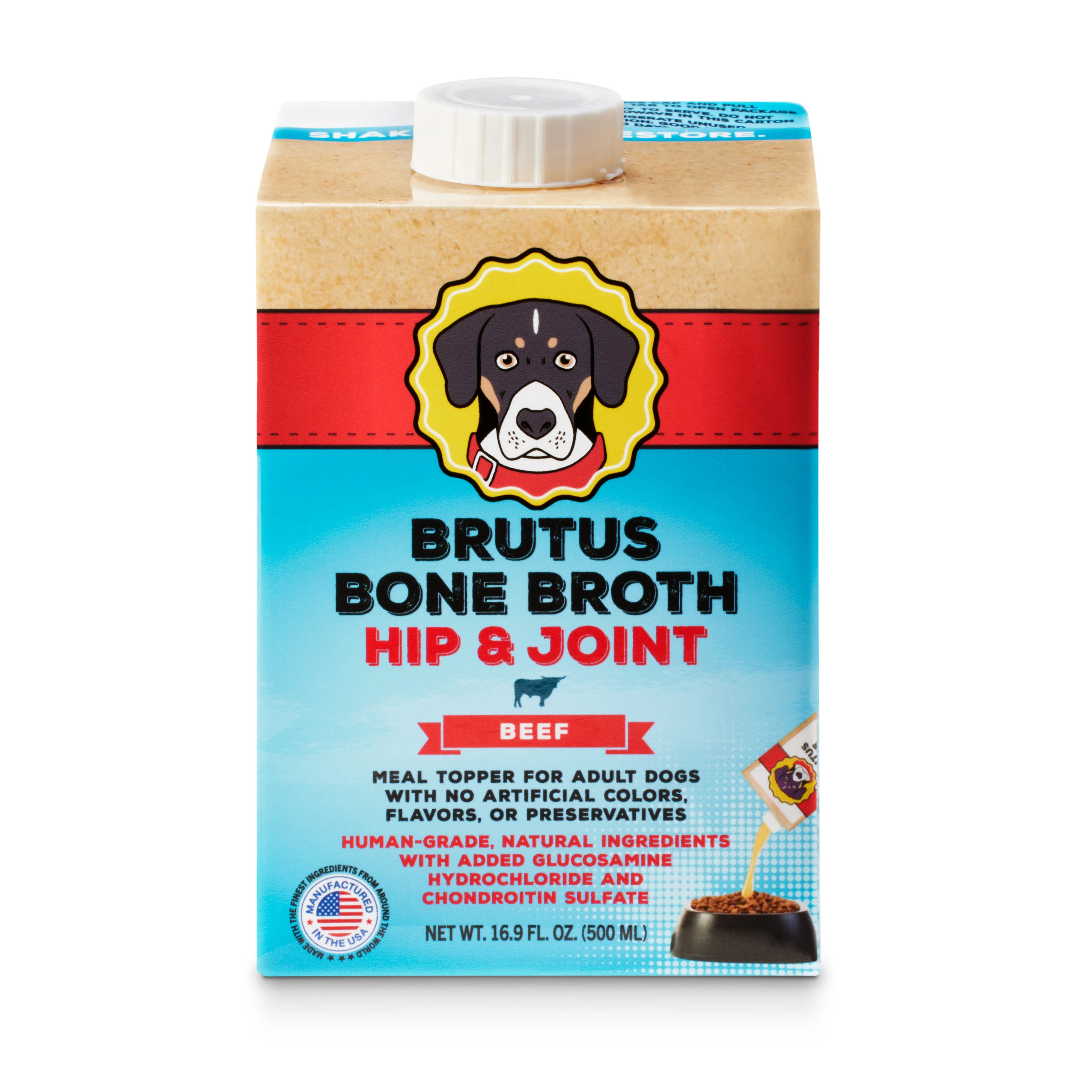 Mini Brutus Broth for Dogs \u2013 Beef | Dog Food Topper & Dog Food Gravy | Brutus Broth