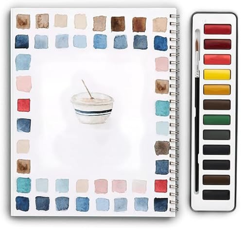 Emily Lex Studio Watercolor Books, 2025 New Emily Lex Workbook, Advanced Pigment Set for Artists and BeginnersBaking(12 Colors Watercolor Set) | Amazon (US)