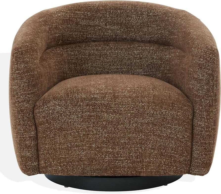SAFAVIEH Couture Collection \u2013 Kellybryn Dark Brown Chenille Swivel Accent Chair, Fully Assem... | Amazon (US)